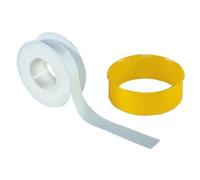 Nastro sigillante in PTFE, senza silicone, con timbro di funzionamento. -60 °C fino a 200 °C, approvazione DVGW/KTW, DIN EN 751-3, DIN 30660, densità 60 g/m2