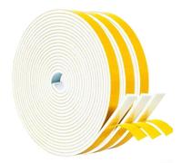 Nastro sigillante in schiuma, 245 m, protegge la tua casa dalle correnti d'aria con questa soluzione resistente alle intemperie (12 mm x 3 mm x 5 m)