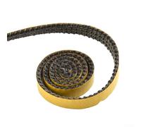 Nastro sigillante per camino, 10 x 2 mm, in cotone, per porte in vetro e forni, lunghezza 300 cm, per sigillare giunti di dilatazione porte e tubi