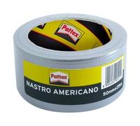 Pattex Nastro Adesivo Americano, Nastro telato rinforzato per riparazioni o decorazioni, Nastro americano impermeabile per tubature, scarichi e condotti, rotolo 50mm x 25m