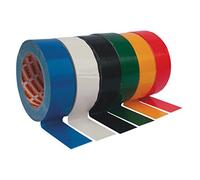 NASTRO TELATO AMERICANO ADESIVO 38 mm x 25 mt ISOLANTE PER RIPARAZIONI VARI COLORI NERO ROSSO BLU VERDE BIANCO GIALLO (Giallo)