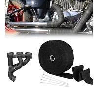 Nastro Termico Isolante,Benda Termica Moto,5M Benda Termica per Scarico Marmitta,Protezione Calore Nastro,per Collettori di Scarico Moto e Auto
