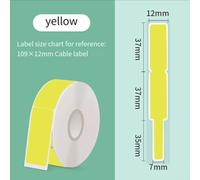 Nastro termico per stampante per etichette compatibile con Dymo Letratag D11 P11 P12 D30 D30S D32 D35 - Etichette in plastica impermeabile resistenti agli strappi 12 mm di larghezza per cablaggi per