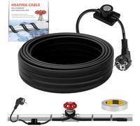 Nastro termico per tubi dell'acqua con termostato 6M, cavo riscaldante autoregolante con protezione antigelo Cavo riscaldante per tubi dell'acqua per tubi in metallo e plastica 220V 5W/M