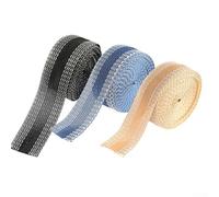 Nastro termoadesivo per orlatura da 5 m, per l'adesione su tessuto spesso, per pantaloni, jeans e gonne, adatto per lavaggi frequenti e usura (grigio)