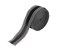 Nastro termoadesivo per orli da 5 m, per pantaloni, jeans e tende, con tecnologia di fusione del tessuto, per fissare saldamente l'orlo senza cucire, colore nero