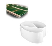 Nastro trasportatore bianco a 10 pollici durevole del PVC con il modello del diamante per progettazione di SlipResistant di SlipResistant di industria dell'elettronica degli apparecchi e del