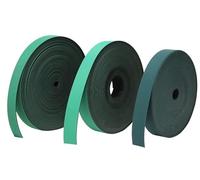 Nastro trasportatore in gomma verde nera, rullo da 20 m, larghezza 20/25 mm, spessore 1 mm for macchinari for la carta(25mm)
