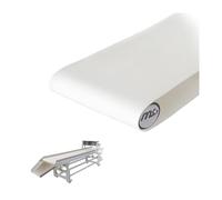 Nastro trasportatore piano in PVC di ricambio per sistemi di movimentazione materiali Larghezza 10" ideale per linee di produzione in fabbrica, impianti di confezionamento e sistemi di trasporto