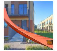 Nastro trasportatore resistente dello scivolo della tela di 0,7 mm di spessore per carico e scarico di carichi 1,5 x 10 m, ideale per magazzini ed edifici alti, arancione