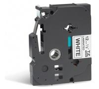 Nastro TZe 1,2 cm 8 m Nero su Bianco Laminato da Filippine