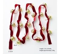 Nastro Velluto Rosso 27 M Campanella Stringa per Decorazioni Porta Albero di Nat