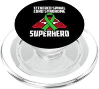 Nastro verde guerriero supereroe sindrome del midollo spinale legato PopSockets PopGrip per MagSafe