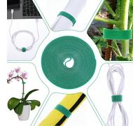 Nastro verde multifunzionale e multicolore per giardino, supporti per piante, delicato sulle piante, fascette riutilizzabili con gancio e passante per organizzare i cavi, nastro di fissaggio per gesti