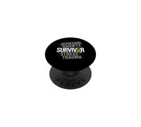 Nastro verde per la consapevolezza dell'ansia sopravvissuta alla depressione PopSockets PopGrip Adesivo