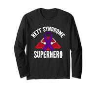 Nastro Viola da combattente Supereroe sindrome di Rett Maglia a Manica