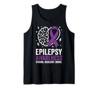 Nastro Viola Invecchiato per la consapevolezza dell'epilessia Canotta