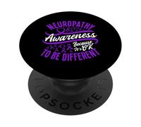 Nastro viola neuropatia diverso guerriero neuropatia PopSockets PopGrip Adesivo