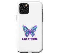 Nastro viola per la consapevolezza CdLS della sindrome di Cornelia De Lange Custodia per iPhone 11 Pro