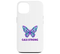 Nastro viola per la consapevolezza CdLS della sindrome di Cornelia De Lange Custodia per iPhone 13