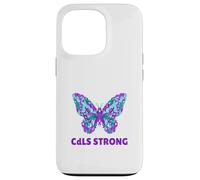 Nastro viola per la consapevolezza CdLS della sindrome di Cornelia De Lange Custodia per iPhone 13 Pro