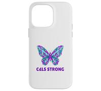 Nastro viola per la consapevolezza CdLS della sindrome di Cornelia De Lange Custodia per iPhone 14 Pro Max