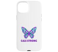 Nastro viola per la consapevolezza CdLS della sindrome di Cornelia De Lange Custodia per iPhone 15 Plus