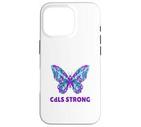 Nastro viola per la consapevolezza CdLS della sindrome di Cornelia De Lange Custodia per iPhone 16 Pro