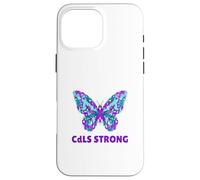 Nastro viola per la consapevolezza CdLS della sindrome di Cornelia De Lange Custodia per iPhone 16 Pro Max