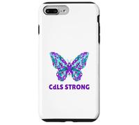 Nastro viola per la consapevolezza CdLS della sindrome di Cornelia De Lange Custodia per iPhone 7 Plus/8 Plus