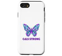 Nastro viola per la consapevolezza CdLS della sindrome di Cornelia De Lange Custodia per iPhone SE (2020) / 7/8
