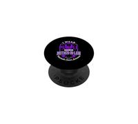 Nastro viola per la consapevolezza del cancro al pancreas, suocera PopSockets PopGrip Adesivo