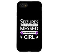 Nastro viola per la consapevolezza delle crisi epilettiche per il disturbo epilettico Custodia per iPhone SE (2020) / 7/8