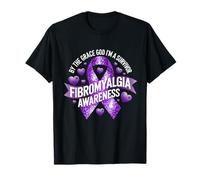 Nastro viola per la sensibilizzazione alla fibromialgia I'm A Survivor Maglietta