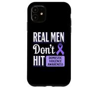 Nastro viola per sensibilizzazione alla violenza domestica anti abuso Custodia per iPhone 11