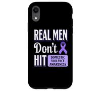 Nastro viola per sensibilizzazione alla violenza domestica anti abuso Custodia per iPhone XR