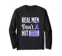 Nastro Viola per sensibilizzazione alla violenza Domestica Anti abuso Maglia a Manica