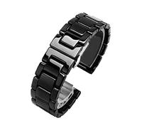 NASUNJIA Cinghia business ceramica Compatibile con Samsung Galaxy Watch 3 45mm 41mm Band Compatibile con GALAXY Watch 4 classico 46mm 44mm Bracciale da 42mm 20mm 22mm(Three beads black,44mm)