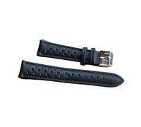 NASUNJIA Cinturino For Orologio Fatto A Mano Cinturino For Orologio In Vera Pelle Morbida 18mm 20mm 22mm 24mm Sostituzione Del Cinturino For Ventilazione Porosa Compatibile Con Gli Orologi(Black-black