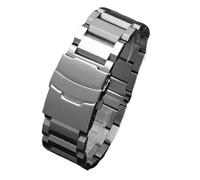 NASUNJIA Cinturino In Acciaio Inossidabile For Uomo, Cinturini In Argento E Nero, 18 Mm, 20 Mm, 22 Mm, 24 Mm(Silver,20mm)