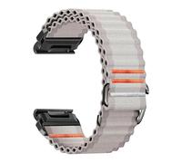 NASUNJIA Cinturino in nylon da 26 mm e 22 mm compatibile con Garmin Fenix 8 E 7 7X 6 6X 5 5X Sport Bands compatibile con Forerunner 965 955 970/Tactix 8 Bracelet(Black Yellow,QuickFit 26mm)