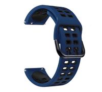 NASUNJIA Cinturino in silicone sportivo da 20 mm a sgancio rapido compatibile con Garmin Forerunner 55 245 645 Music/Vivoactive 3/Venu Watch Band Wristband Bracciale(Midnight blue Black)