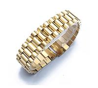 NASUNJIA Guarda la band compatibile con Rolex Datejust Date Data Data Oysterpertual Data Accessori for orologi con cinturino in acciaio inox 13 17 20 21mm Braccialetto for orologio(Gold,20MM_WITH LOGO