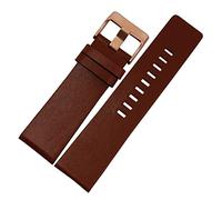 NASUNJIA Guardia cinturino in pelle 22 24 26 28 28 30 mm 32mm Braccialetto adatto for cinturino for orologi Diesel con cinturino da polso adatto for DZ4343 DZ7293 DZ7333. Guarda band(Light Brown rose_
