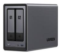 Ugreen NASync DXP2800 NAS System 2-Bay Compatta Intel N N100 8 GB DDR5 0 TB UGOS Pro Nero