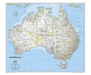 Nat Geo Maps Australia Classic Map [Tubed] (Map)