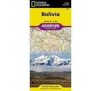 National Geographic Adventure Travel Map Bolivia: South America