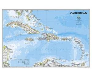 Nat Geo Maps Caribbean Classic Map [Tubed] (Map)