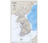Nat Geo Maps Korean Peninsula Classic Map [Tubed] (Map)