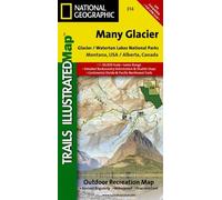 Nat Geo Maps Many Glacier: Glacier and Waterton Lakes Nat Parks Map (Map)